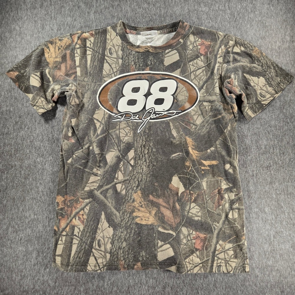 Vintage Dale Earnhardt Jr 88 Camo Shirt Mens M Chase Authentics Realtree